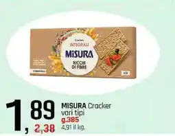 Famila MISURA Cracker vari tipi offerta