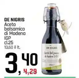 Famila DE NIGRIS Aceto balsamico di Modena IGP offerta