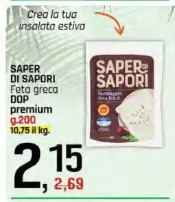 Famila SAPER DI SAPORI Feta greca DOP premium offerta