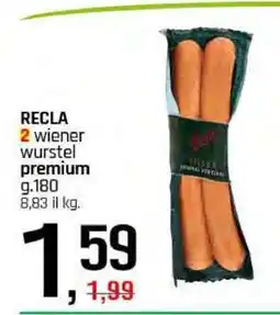 Famila RECLA 2 wiener wurstel premium offerta