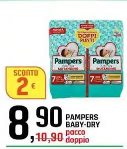 Famila Pampers Baby Dry Pacco Doppio offerta