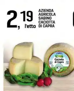 Famila AZIENDA AGRICOLA SABINO CACIOTTA DI CAPRA offerta