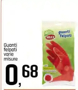 Famila Guanti felpati varie misure offerta
