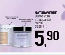 Famila NATURAVERDE Burro viso struccante offerta