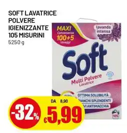Famila SOFT LAVATRICE POLVERE IGIENIZZANTE 105 MISURINI offerta