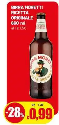 Famila BIRRA MORETTI RICETTA ORIGINALE offerta