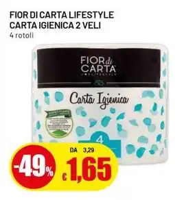 Famila FIOR DI CARTA LIFESTYLE CARTA IGIENICA 2 VELI offerta