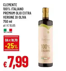 Famila CLEMENTE 100% ITALIANO PREMIUM OLIO EXTRA VERGINE DI OLIVA offerta
