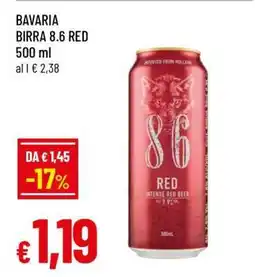 Famila BAVARIA BIRRA 8.6 RED offerta