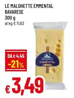 Famila LE MALGHETTE EMMENTAL BAVARESE offerta