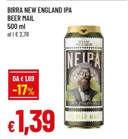 Famila BIRRA NEW ENGLAND IPA BEER MAIL offerta