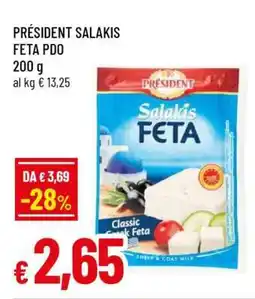 Famila PRÉSIDENT SALAKIS FETA PDO offerta