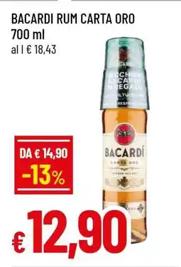 Famila BACARDI Rum Carta Oro offerta