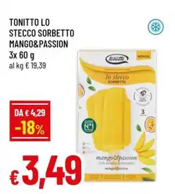 Famila TONITTO LO STECCO SORBETTO MANGO&PASSION offerta