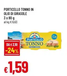 Famila PORTICELLO TONNO IN OLIO DI GIRASOLE offerta