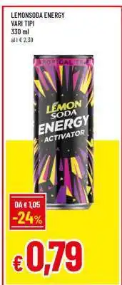 Famila LEMONSODA ENERGY VARI TIPI offerta