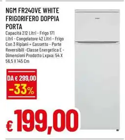 Famila NGM FR240VE WHITE FRIGORIFERO DOPPIA PORTA offerta