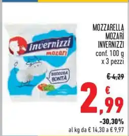 Conad MOZZARELLA MOZARI INVERNIZZI offerta