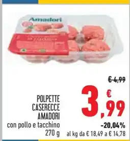 Conad POLPETTE CASERECCE AMADORI offerta