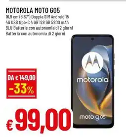 Famila MOTOROLA MOTO G05 offerta