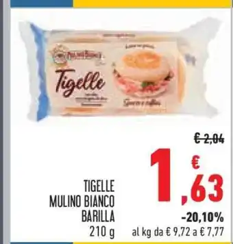 Conad Tigelle Mulino Bianco Barilla offerta