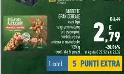 Conad BARRETTE GRAN CEREALE offerta