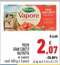 Conad Polpa Gran Cubetti Valfrutta offerta
