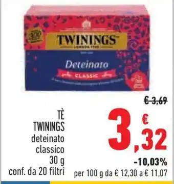 Conad Tè Twinings offerta
