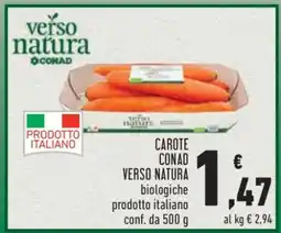 Conad CAROTE CONAD VERSO NATURA offerta