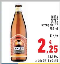Conad Birra Ceres offerta