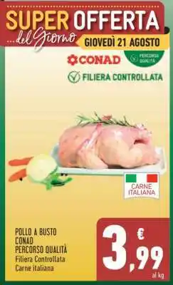 Conad Pollo a Busto offerta