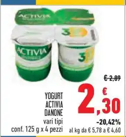 Conad YOGURT ACTIVIA DANONE offerta