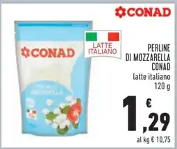 Conad PERLINE DI MOZZARELLA CONAD offerta
