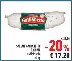 Conad Salame Galbanetto Galbani offerta