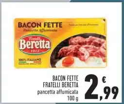 Conad BACON FETTE FRATELLI BERETTA offerta