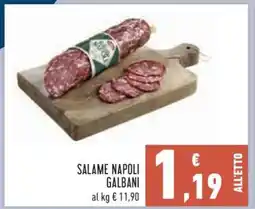 Conad Salame Napoli Galbani offerta