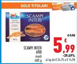 Conad SCAMPI INTERI offerta