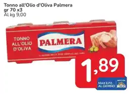 Famila Tonno all'Olio d'Oliva Palmera offerta