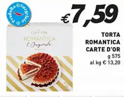 Supermercato Coal Torta romantica CARTE D'OR offerta