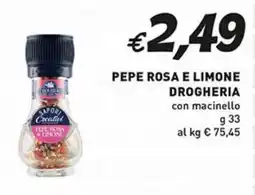 Supermercato Coal Pepe rosa e limone drogheria offerta