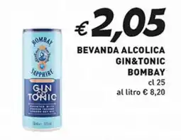 Supermercato Coal Bevanda alcolica gin&tonic BOMBAY offerta