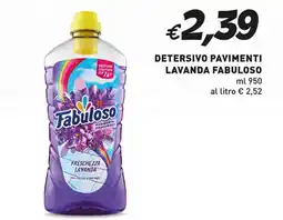 Supermercato Coal Detersivo pavimenti lavanda FABULOSO offerta