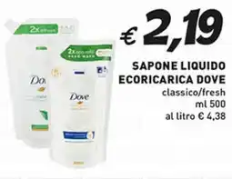 Supermercato Coal Sapone liquido ecoricarica DOVE offerta