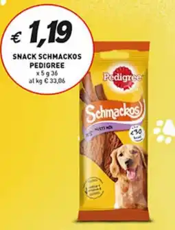Supermercato Coal Snack schmackos PEDIGREE offerta