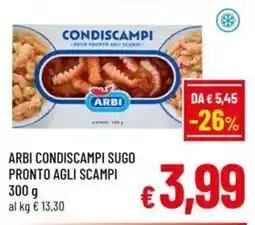 A&O Arbi condiscampi sugo pronto agli scampi offerta