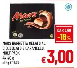 A&O Mars barretta gelato al cioccolato e caramello, multipack offerta