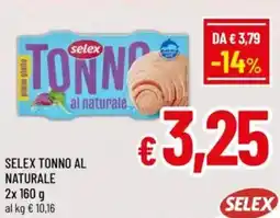 A&O Selex tonno al naturale offerta