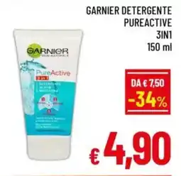 A&O Garnier detergente pureactive 3in1 offerta