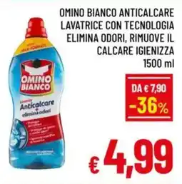A&O Omino bianco anticalcare lavatrice con tecnologia elimina odori, rimuove il calcare igienizza offerta