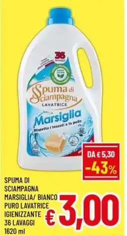 A&O Spuma di sciampagna marsiglia/ bianco puro lavatrice igienizzante offerta